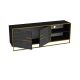 HANAH HOME TV komoda Polka, mermer crna/zlatna - 875ZNA3060