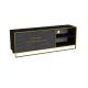 HANAH HOME TV komoda Polka, mermer crna/zlatna - 875ZNA3060