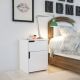 HANAH HOME Noćni ormarić Asra, bela - 875ZNA3402