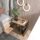 HANAH HOME Noćna polica Karamira, braon - EP3057254