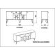HANAH HOME Komoda Lorenz, braon/siva - 875ZNA3507