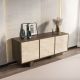 HANAH HOME Komoda Monaco, braon/mermerna krem - EP3057314