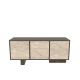 HANAH HOME Komoda Monaco, braon/mermerna krem - EP3057314