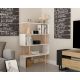 HANAH HOME Polica za knjige Adriana, zlatna/bela - 875ZNA3621