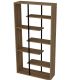 HANAH HOME Polica za knjige Presto, braon/crna - 875ZNA3659