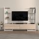 HANAH HOME TV komoda Ava, bela/svetlobraon - 875ZNA4587