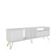 HANAH HOME TV komoda Mistico 180, bela/zlatna - 875ZNA5308