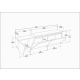 HANAH HOME TV komoda Zonas, bela/braon - EP3057332