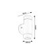 Rabalux Spoljna zidna rasveta Medina GU10 2X MAX 10W mat crno (8833) - 8833