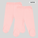 Mafimi Pamučne Pantalonice sa stopicom set od 2 - puder - P-1239