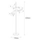 OPVIQ Podna lampa Yıldo 7021, crna - EP3005761