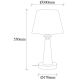 OPVIQ Stona lampa Pardo 3042, crna/bela - EP3005773