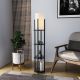 OPVIQ Podna lampa sa policom Shelf Lamp 8111, crna - EP3005797