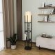 OPVIQ Podna lampa sa policom Shelf Lamp 8111, crna - EP3005797