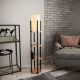 OPVIQ Podna lampa sa policom Shelf Lamp 8113, crna/braon - EP3005812
