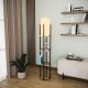 OPVIQ Podna lampa sa policom Shelf Lamp 8115, crna/braon - EP3005824