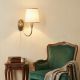 OPVIQ Zidna lampa Pardo 3031, zlatna/bela - EP3005863