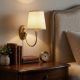 OPVIQ Zidna lampa Pardo 3031, zlatna/bela - EP3005863
