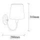 OPVIQ Zidna lampa Pardo 3031, zlatna/bela - EP3005863