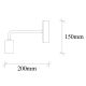 OPVIQ Zidna lampa Denge 3434, crna - EP3005980