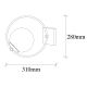 OPVIQ Zidna lampa Dolunay 3911, crna/bela - EP3006037