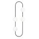 OPVIQ Zidna lampa Abaküs 4901, crna/bela - EP3006079