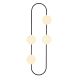 OPVIQ Zidna lampa Abaküs 4901, crna/bela - EP3006079