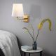 OPVIQ Zidna lampa Profil 4652, bela/zlatna - EP3006106