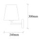 OPVIQ Zidna lampa Profil 4654, crna/zlatna - EP3006127