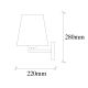 OPVIQ Zidna lampa Profil 4664, crna - EP3006178