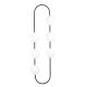 OPVIQ Zidna lampa Abaküs 4921, crna/bela - EP3006205