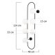OPVIQ Zidna lampa Abaküs 4921, crna/bela - EP3006205