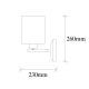 OPVIQ Zidna lampa Profil 4685, crna/bež - EP3006229