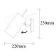 OPVIQ Zidna lampa Kem 6382, zlatna - EP3006292
