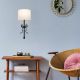 OPVIQ Zidna lampa Asaf 6982, crna/bela - EP3006334