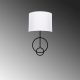 OPVIQ Zidna lampa Asaf 6983, crna/bela - EP3006343