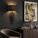 OPVIQ Zidna lampa Asaf 6984, crna/braon - EP3006352