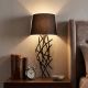 OPVIQ Zidna lampa Asaf 6984, crna/braon - EP3006352