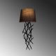 OPVIQ Zidna lampa Asaf 6984, crna/braon - EP3006352