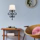 OPVIQ Zidna lampa Asaf 6990, crna/bela - EP3006382
