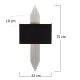 OPVIQ Zidna lampa 614 A, crna/srebrna - EP3006421