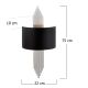 OPVIQ Zidna lampa 618 A, crna/srebrna - EP3006448