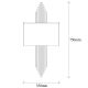 OPVIQ Zidna lampa 621 A, crna - EP3006553