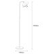 OPVIQ Podna lampa Yıldo NT 146, crna - EP3005350