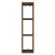 HANAH HOME Zidna polica E3 - 224, braon - 893RAN2309