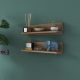 HANAH HOME Zidna polica E18 - 1039, braon - 893RAN2311