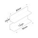 HANAH HOME Zidna polica E18 - 1039, braon - 893RAN2311