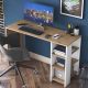 HANAH HOME Radni sto HA108 - 3425, braon/bela - EP3057356