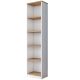 HANAH HOME Radni sto sa policama HA125 - 3428, braon/bela - EP3057368