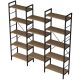 HANAH HOME Polica HC107 - 2552, braon/crna - EP3057383